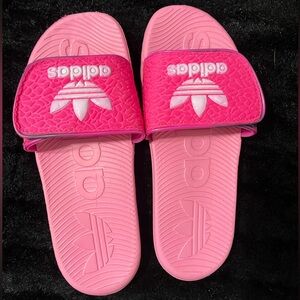 Adidas Pink Slide Sandals. Size 40